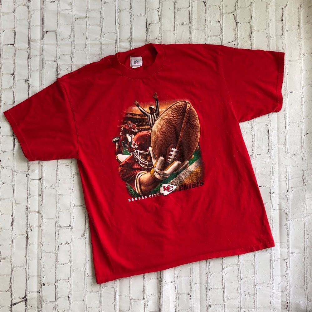 VINTAGE 3D KC CHIEFS TEE